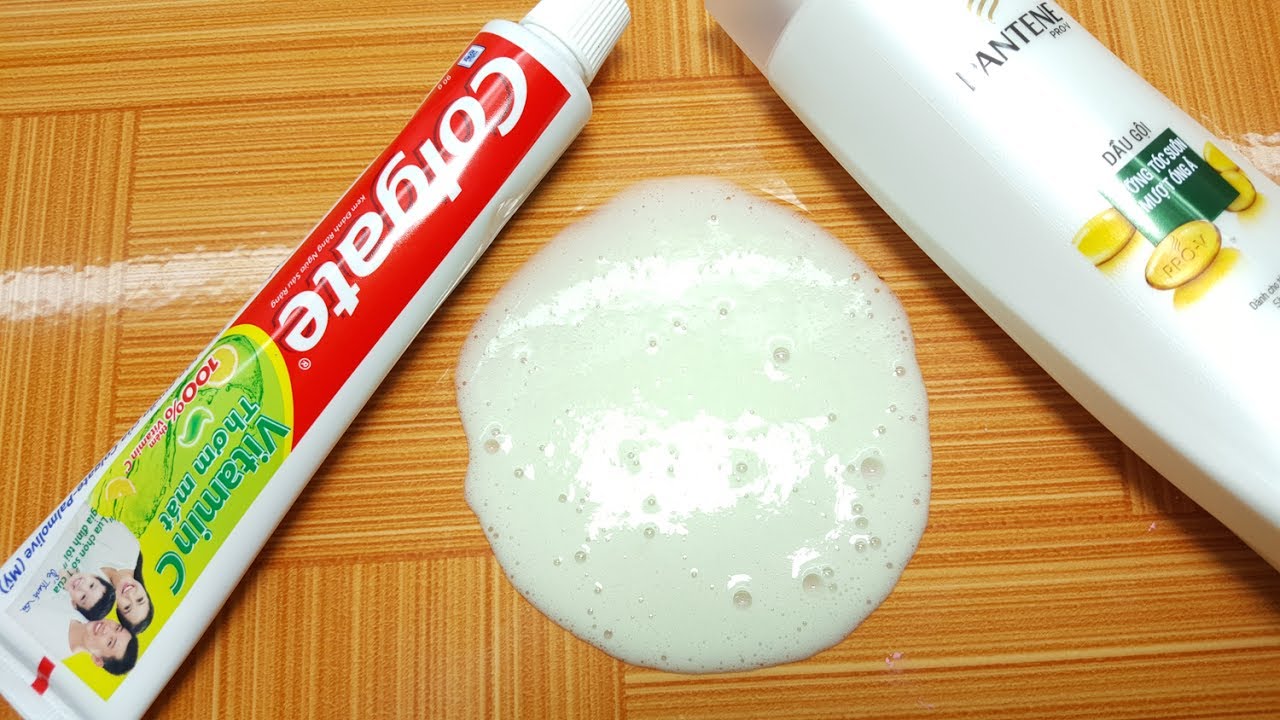 cách làm slime bằng kem đánh răng